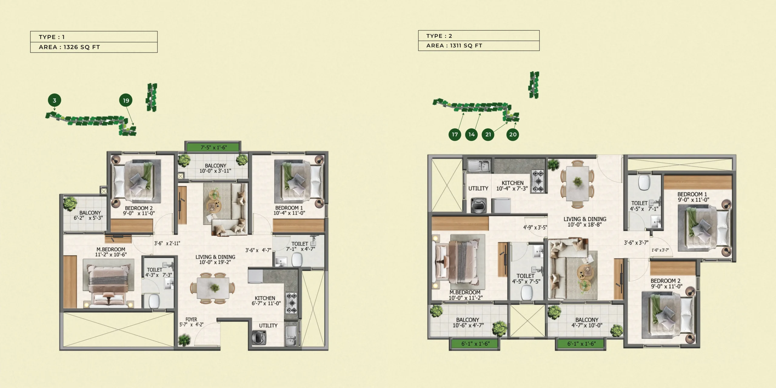 Sowparnika Ignite-3bhk-floor-plan